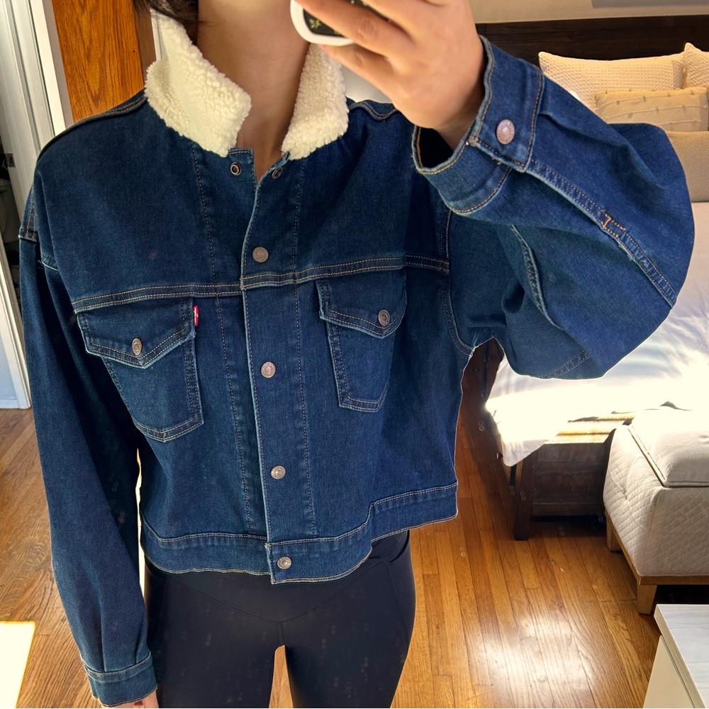 Levi’s denim and Sherpa jacket